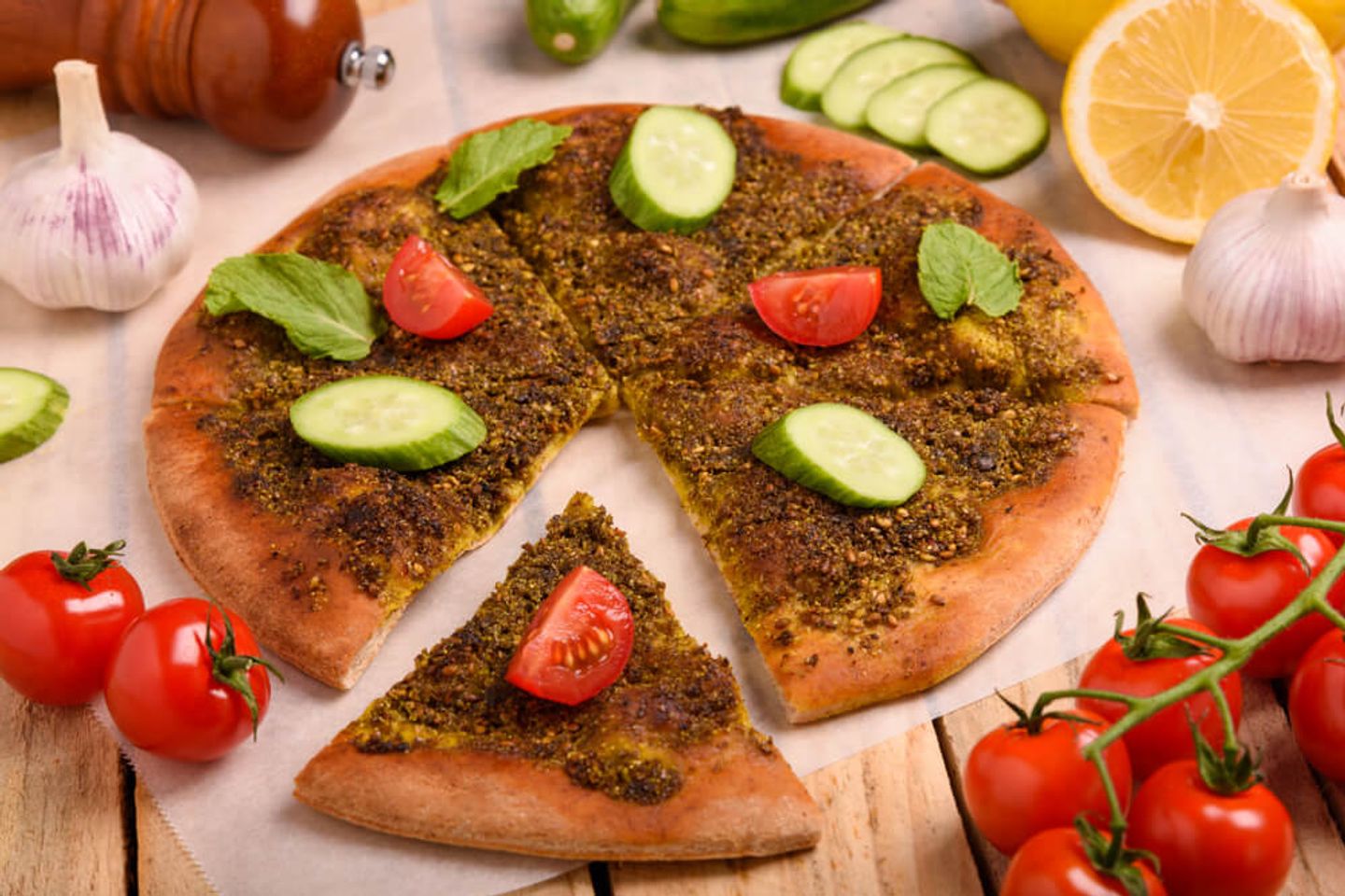 زعتر وخضار