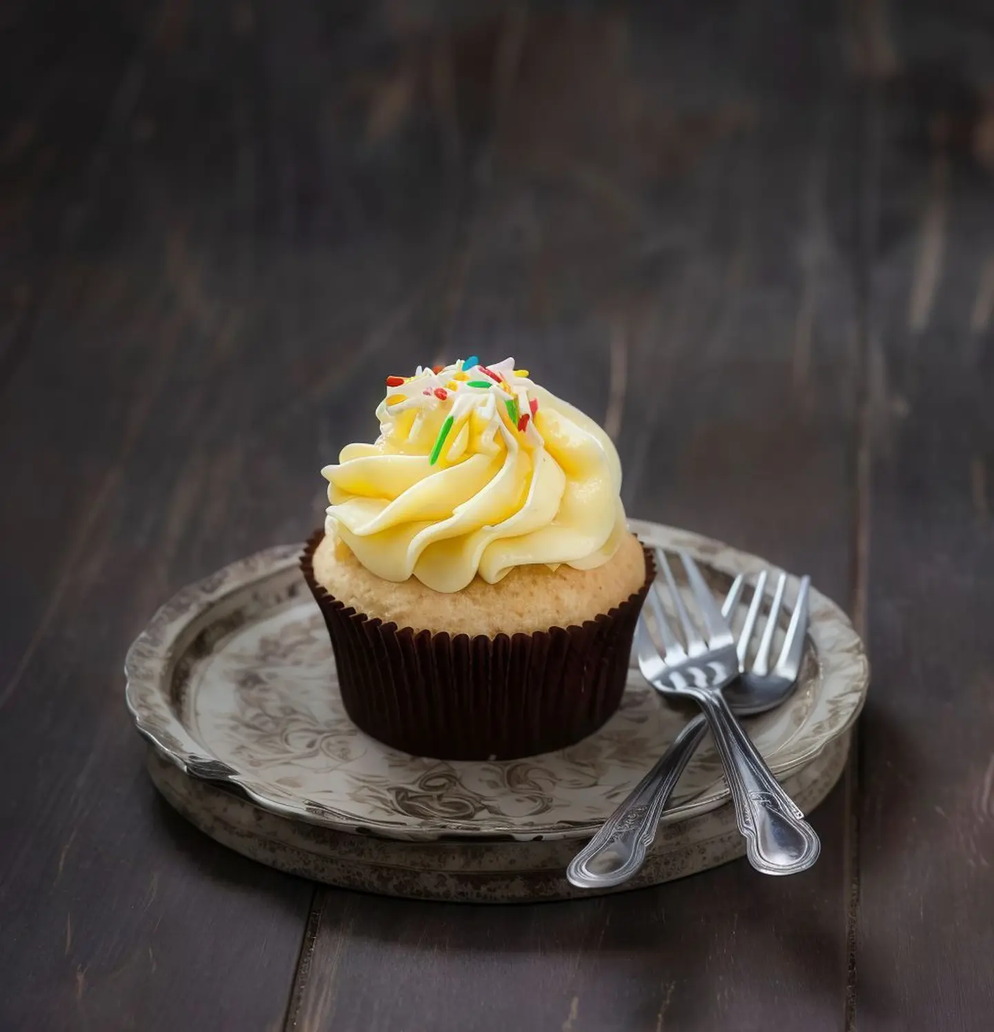 Large Vanilla Cupcake