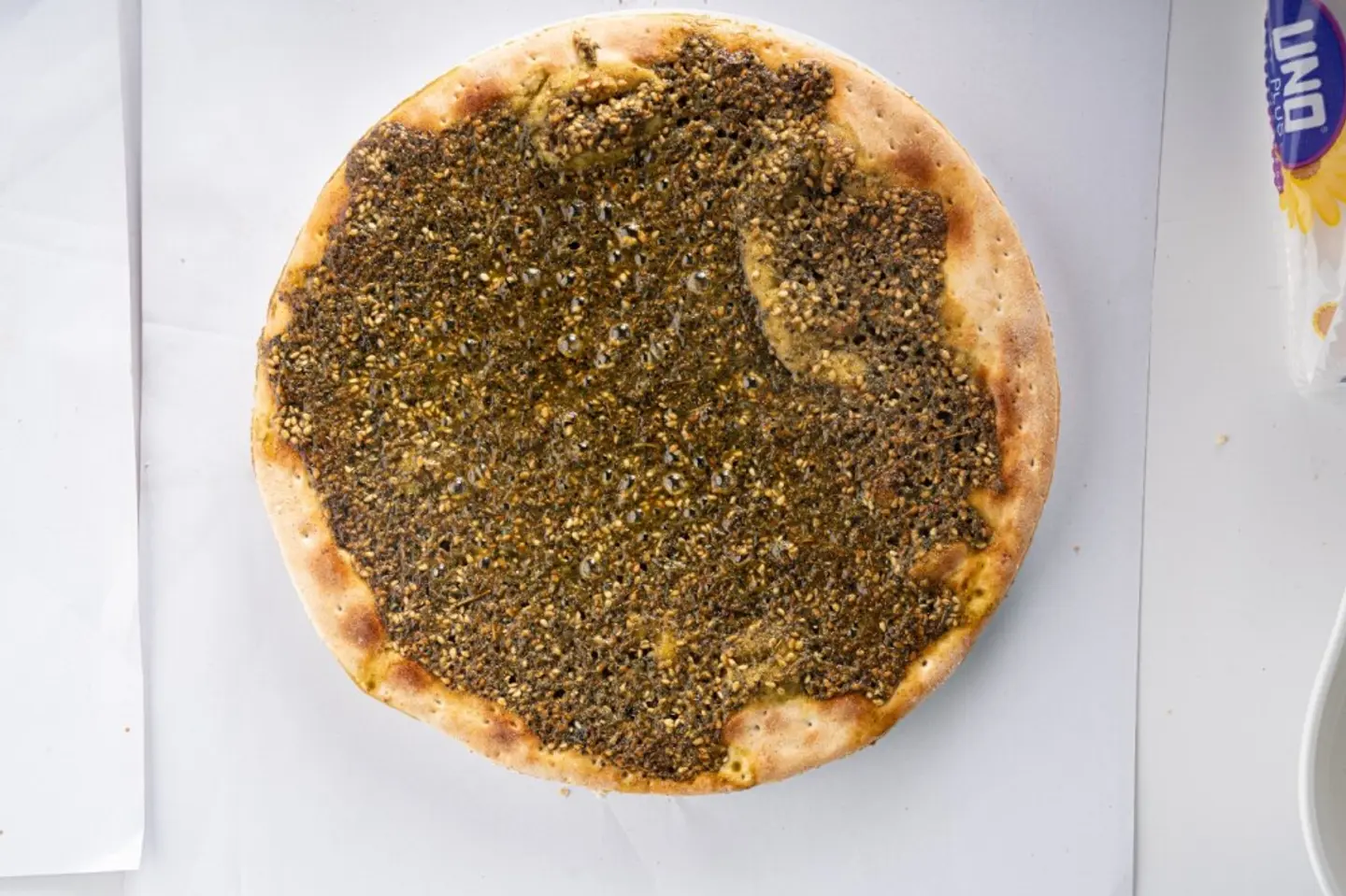 فطيرة زعتر سادة
