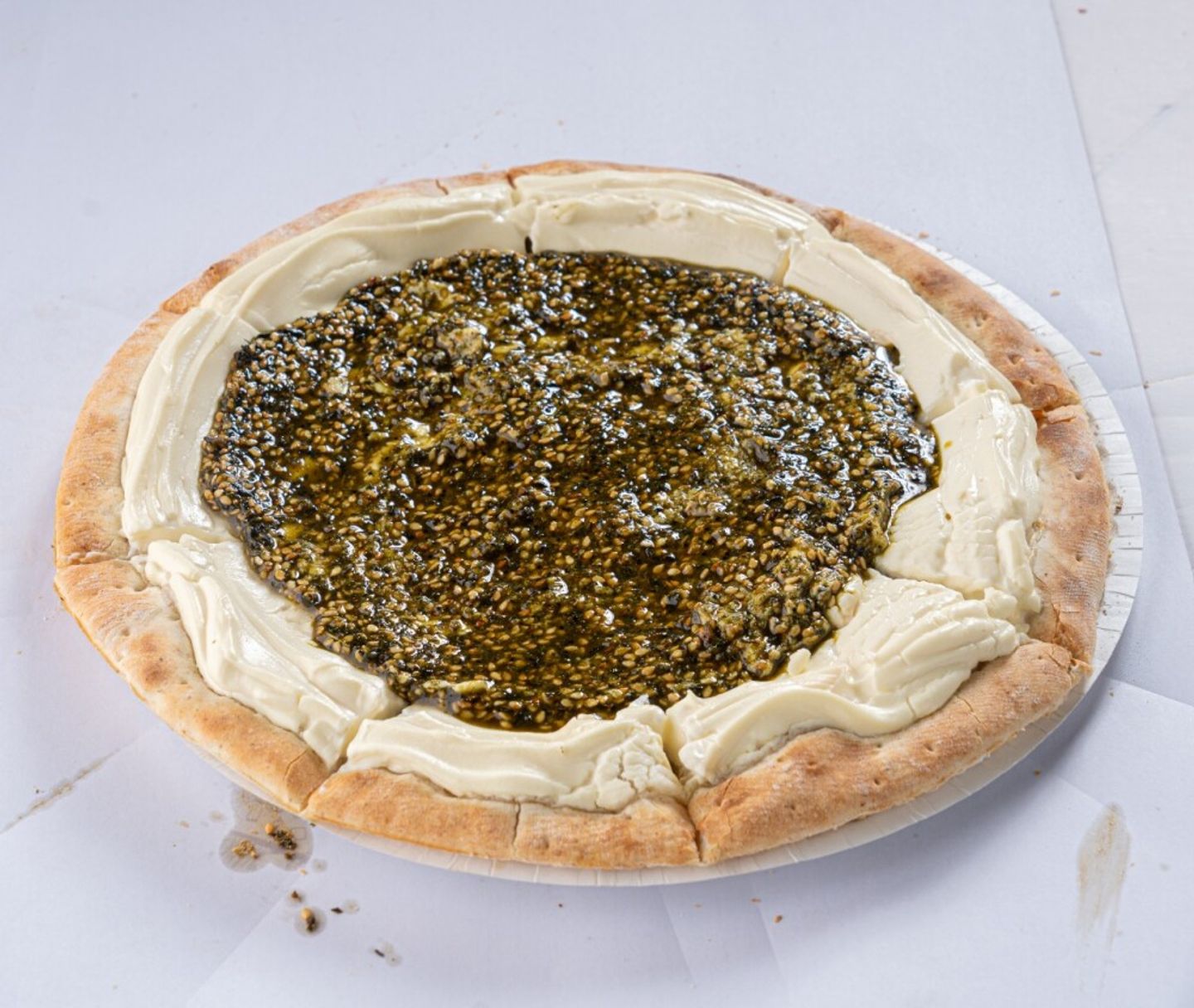فطيرة لبنة زعتر