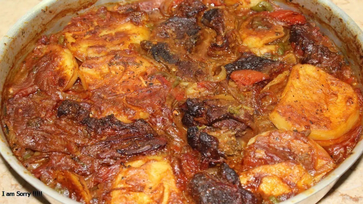 Potatoes With Meat Tajine