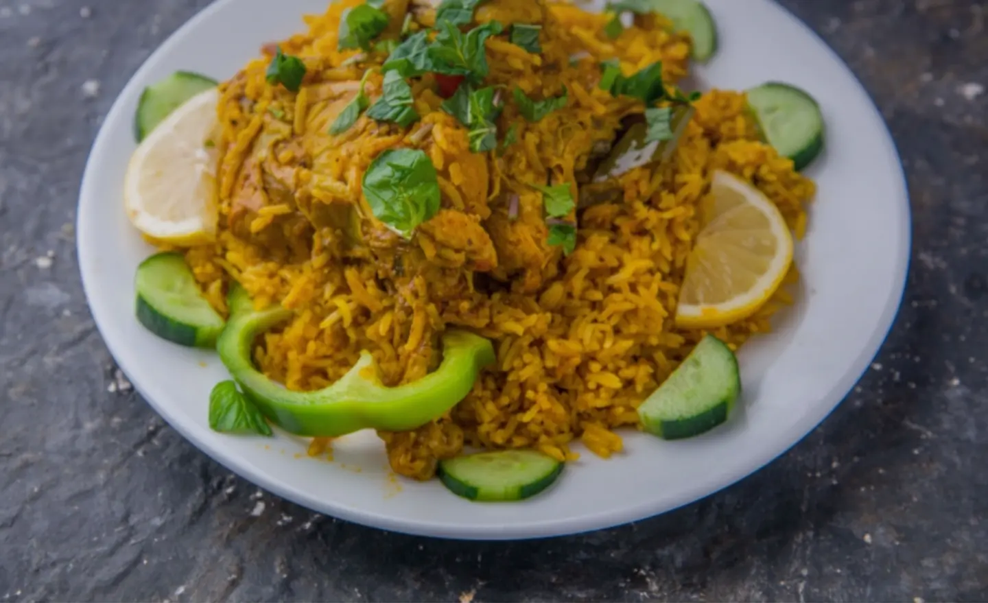 نص كبسة الدجاج برياني