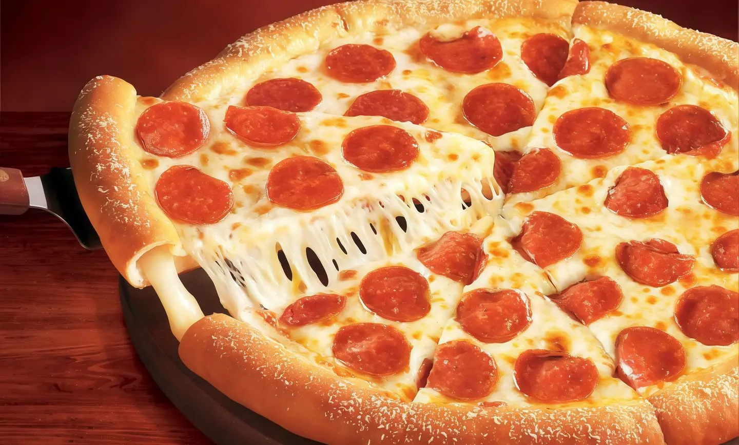 Pepperoni Pizza With Mozzarella Cheese And Liquid