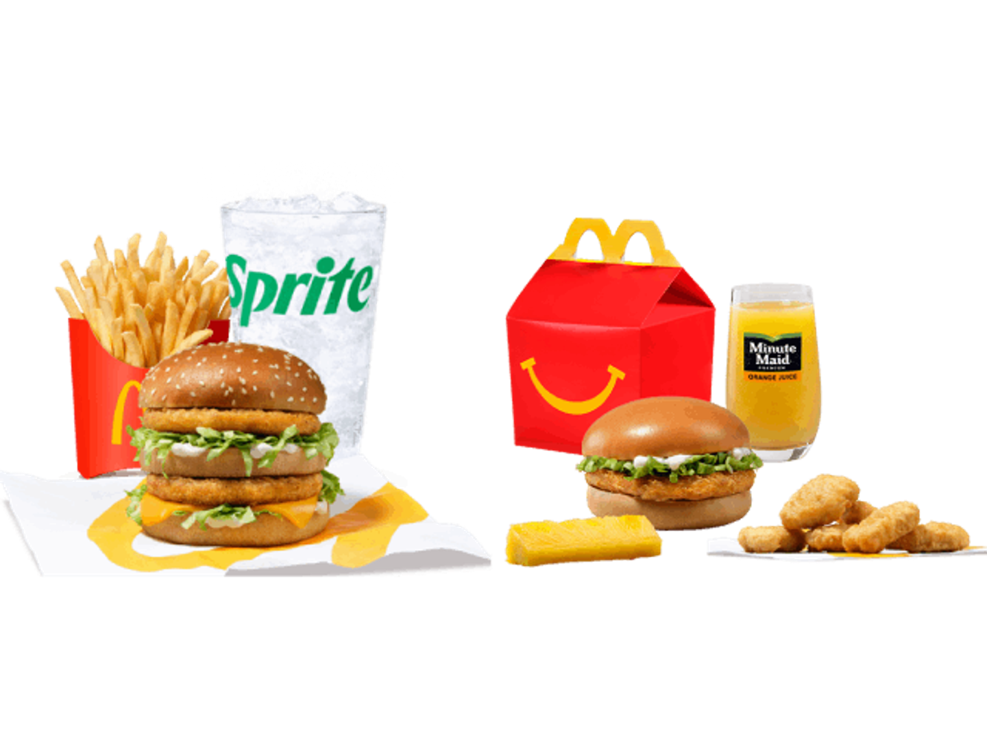 Medium Meal With A Happy Meal