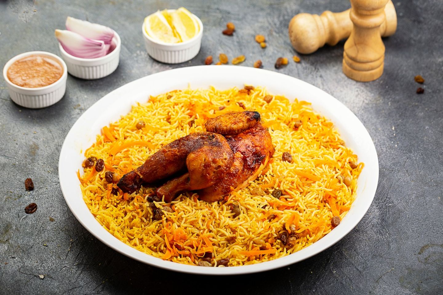 نص شواية مع الرز