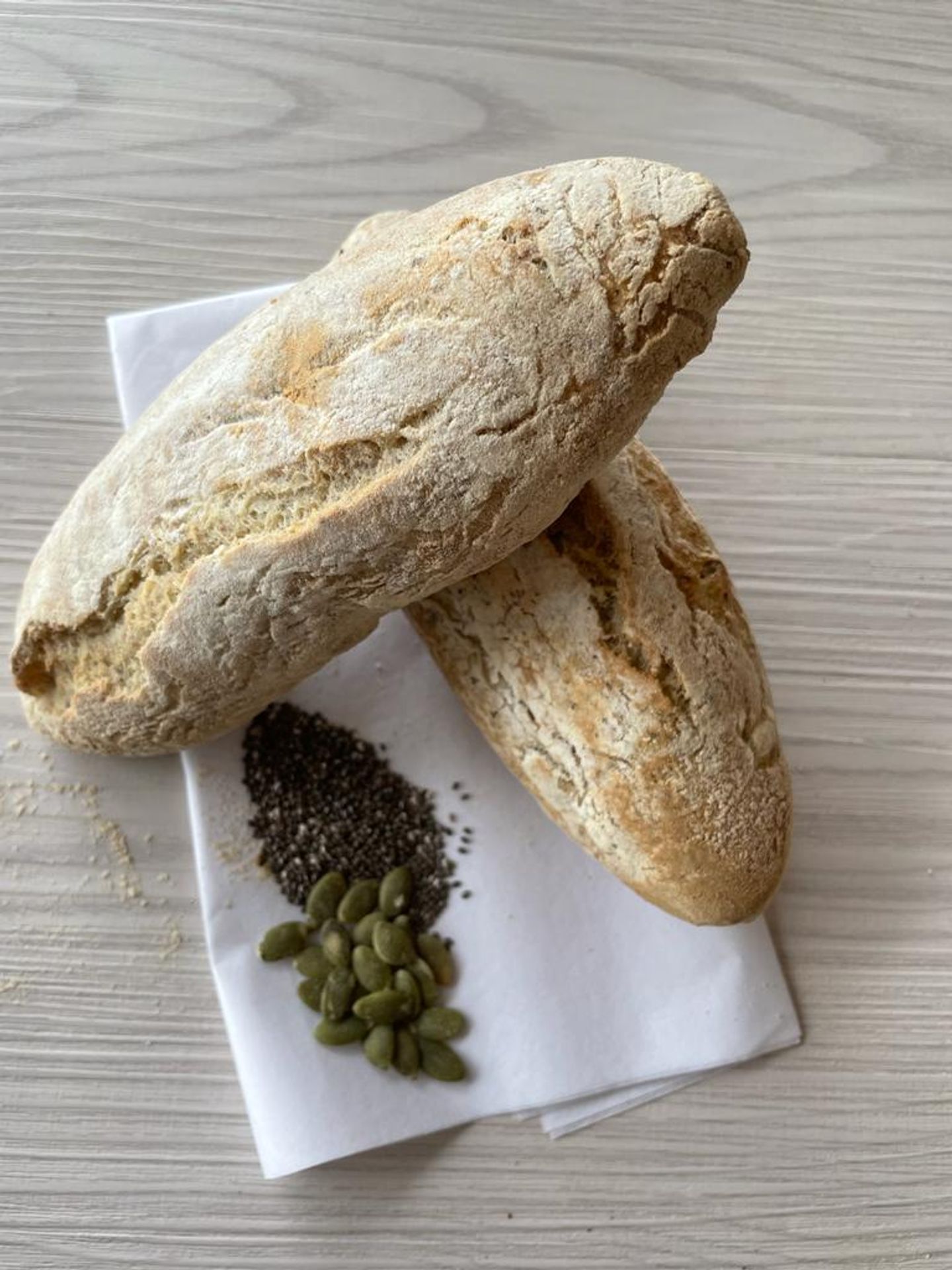 الباغيت بحبوب الشيا والقرع والنخالة