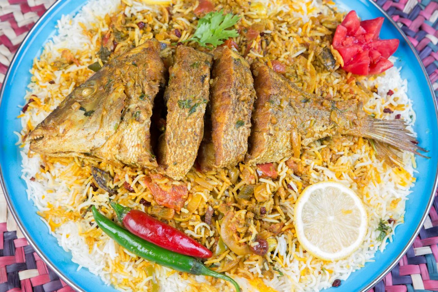 برياني سمك شعري