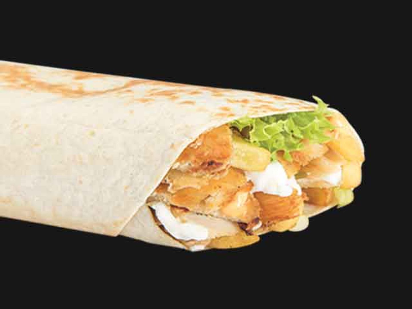 Classic Shawarma Sandwich Saj Bread