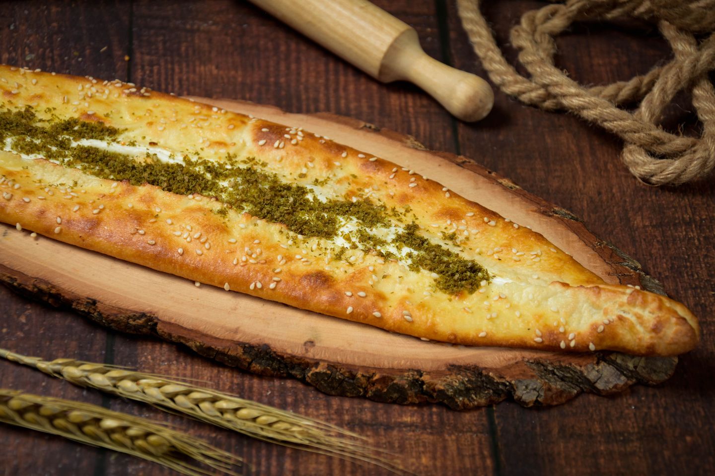 Zaatar And Labneh Pie