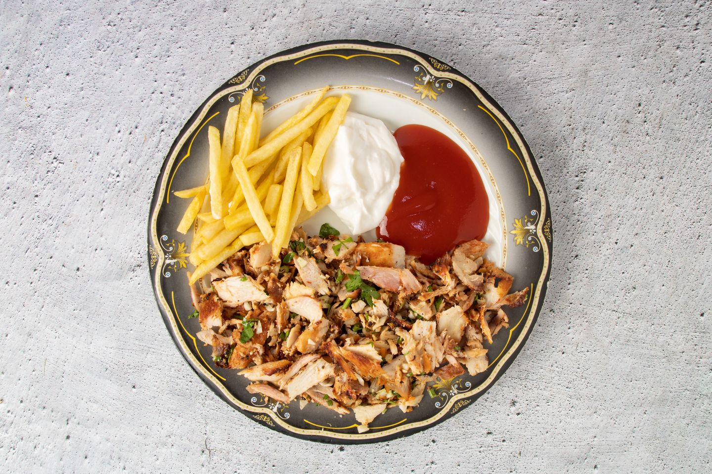 صحن شاورما صغير