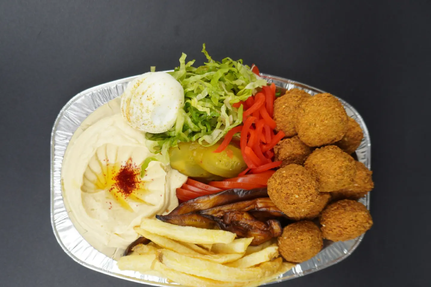 صحن فلافل صغير