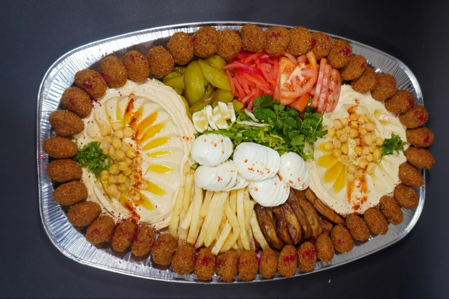 طبق فلافل عائلي