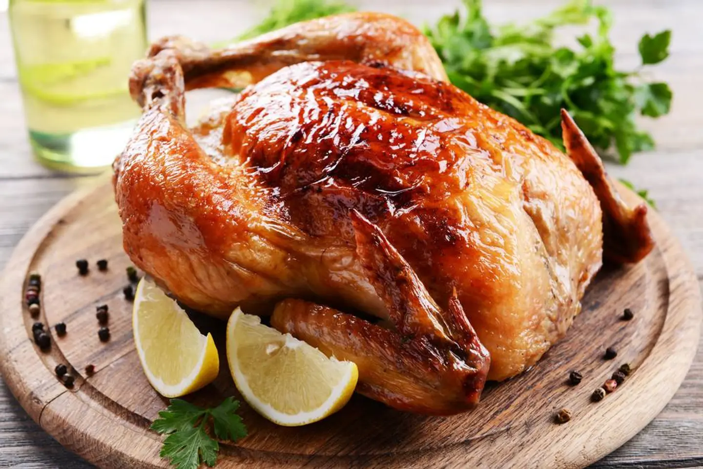 Whole Chicken With Bread