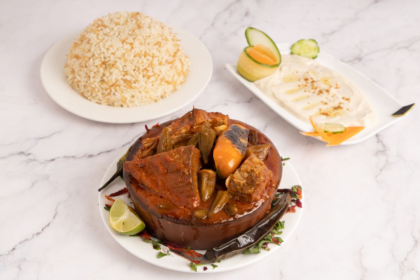 Okra Casserole With Meat
