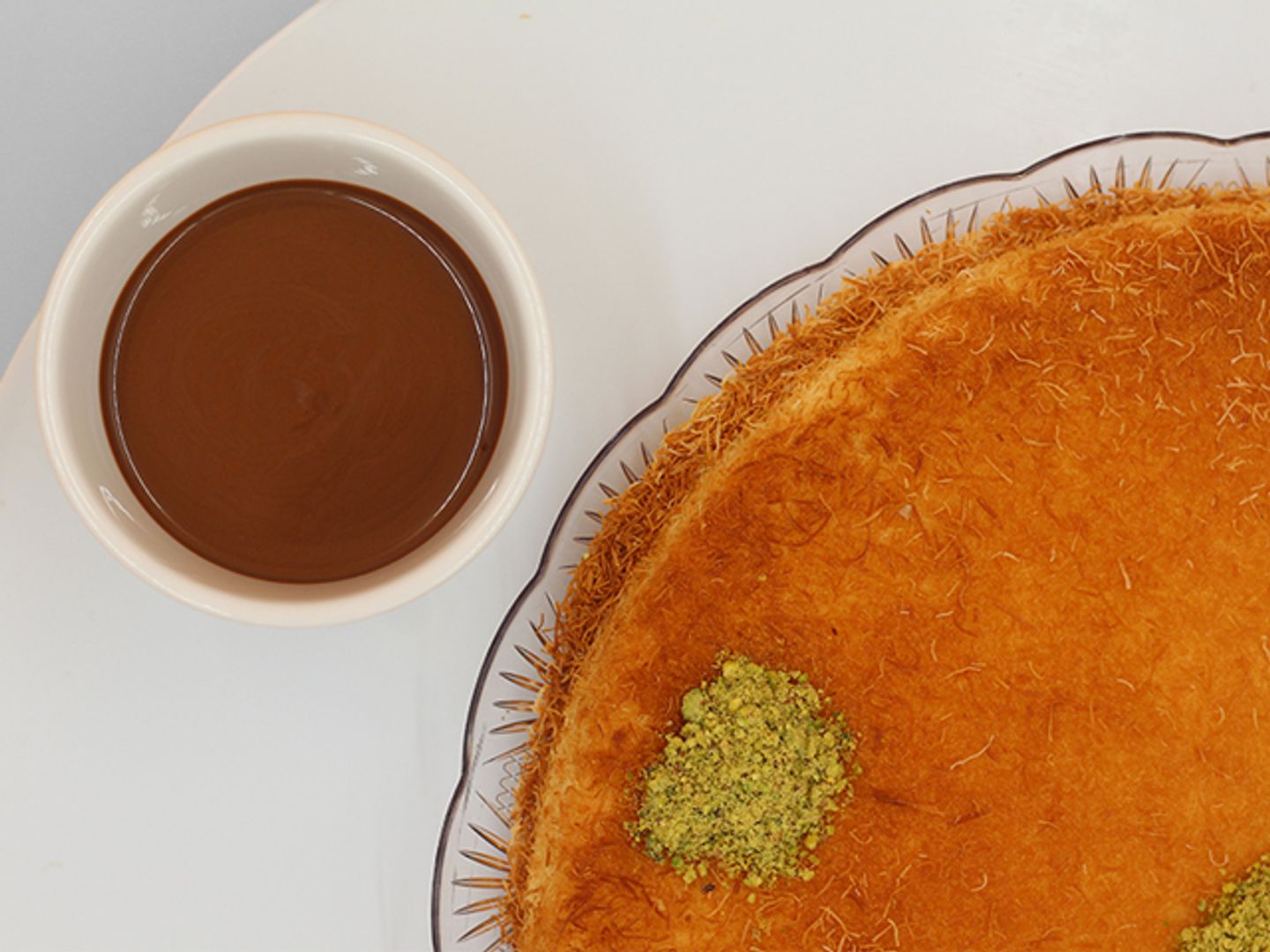 كنافة نوتيلا كبيرة