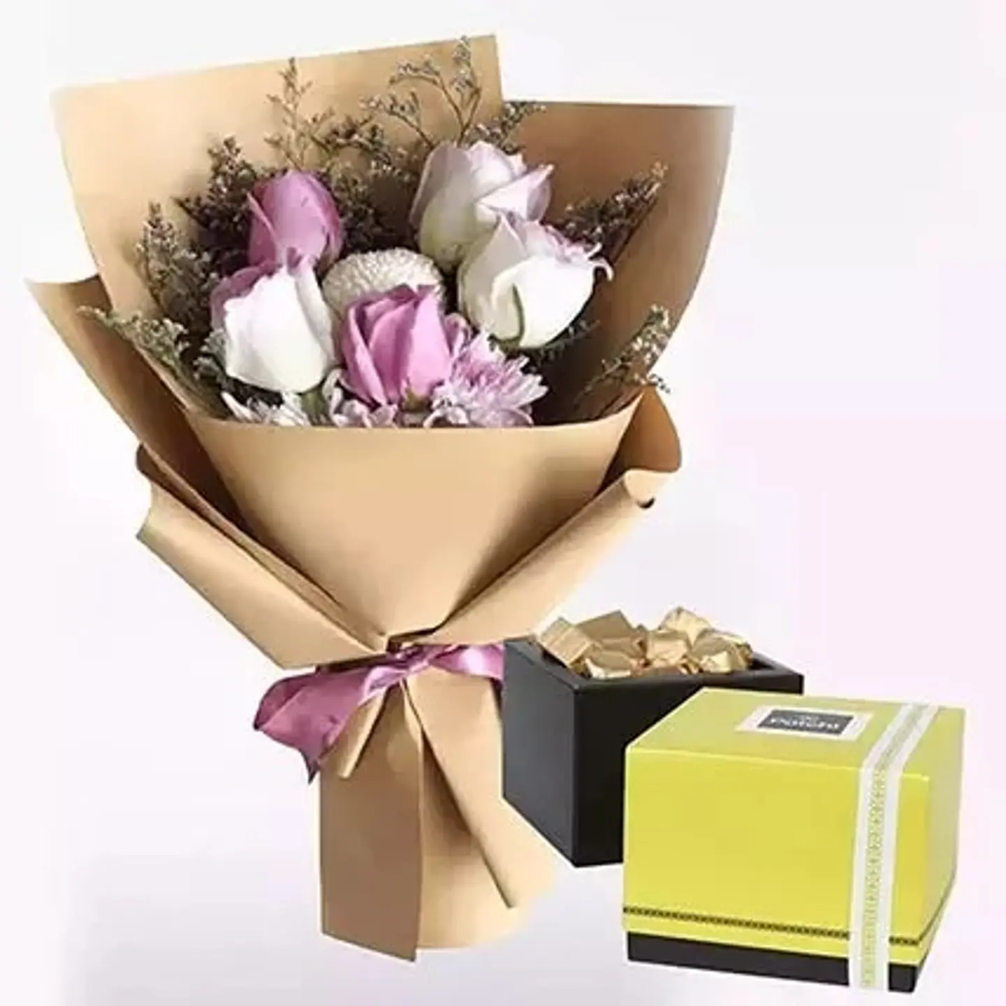 شوكولاته مع ورد 1