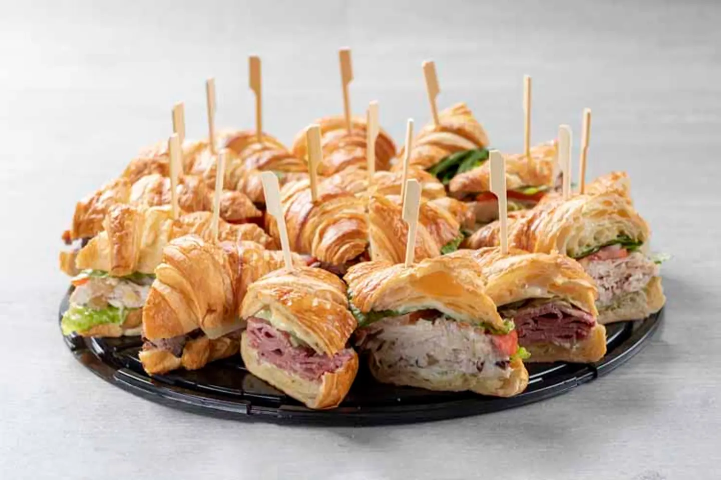 Fresh Baked Croissant Sandwiches (16 Pieces) Serves 8 10 Persons