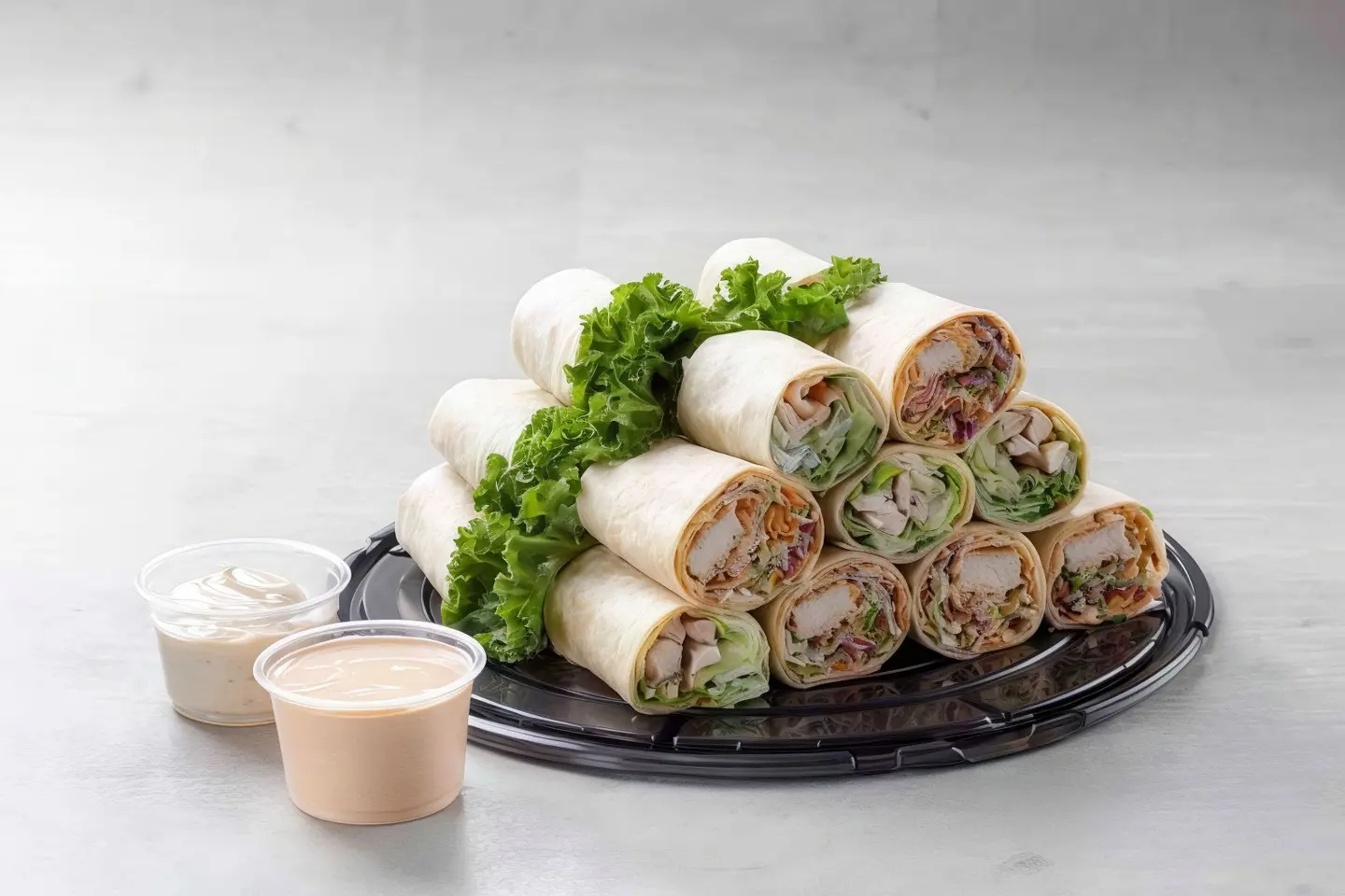 Fresh Rolled Wrap Sandwiches (16 Pieces) Serves 8 10 Persons