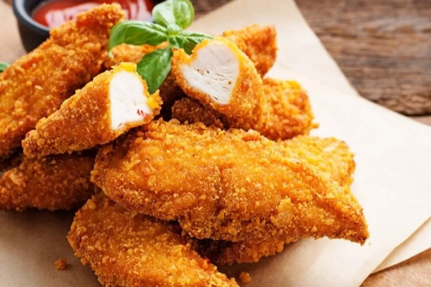 Crispy Chicken With Wedges