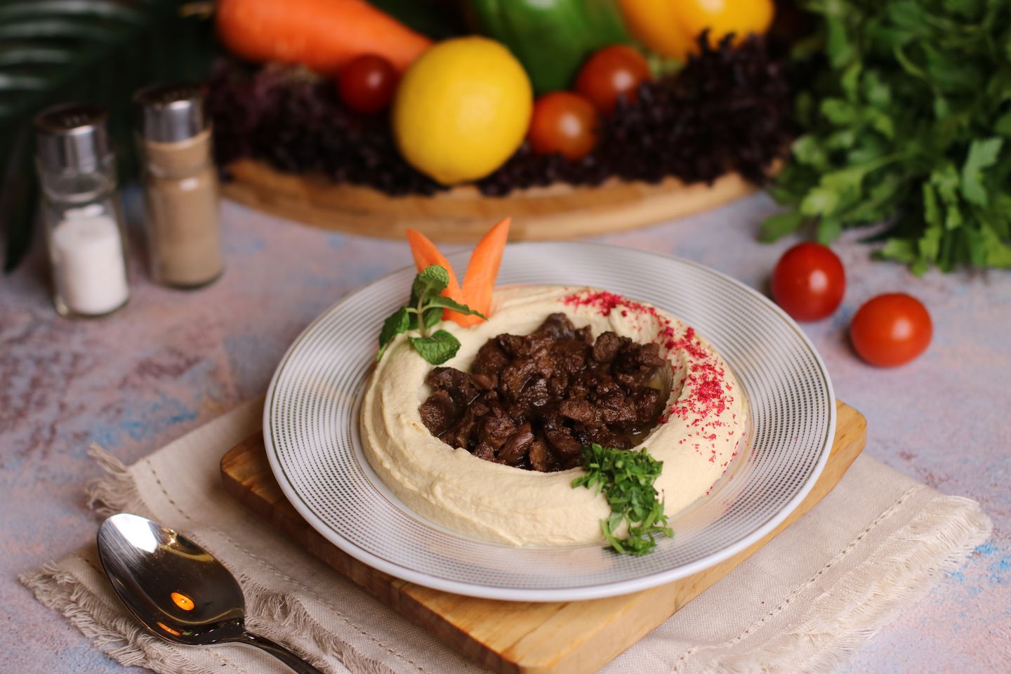 Hummus With Meat