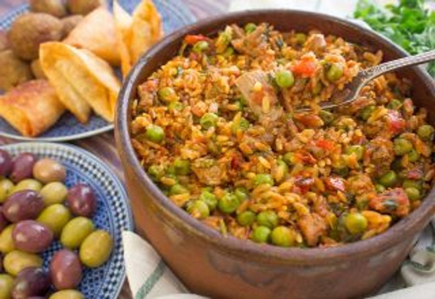 Orzo With Meat Tagine
