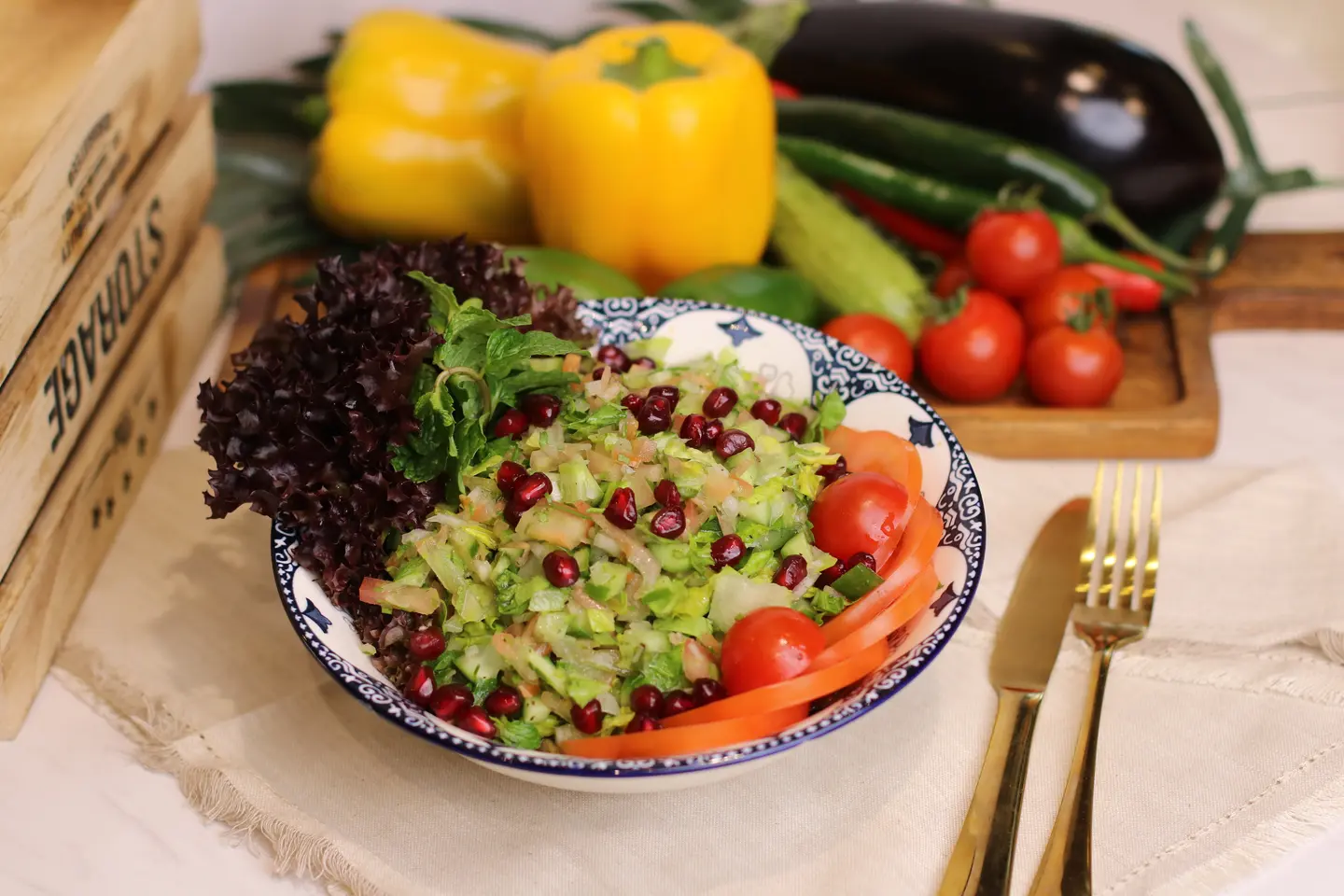 Oriental Salad With Herbs
