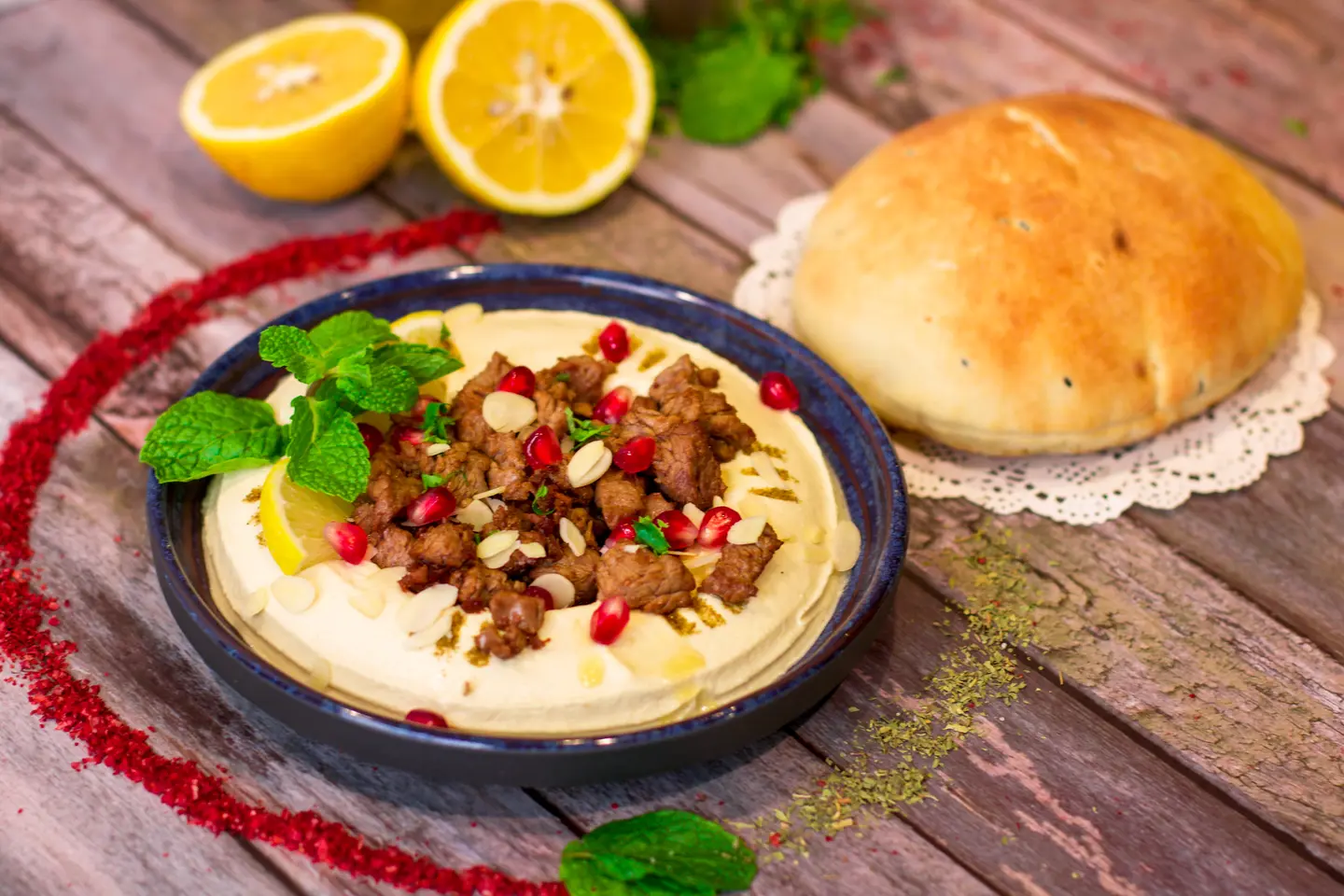 Hummus With Meat