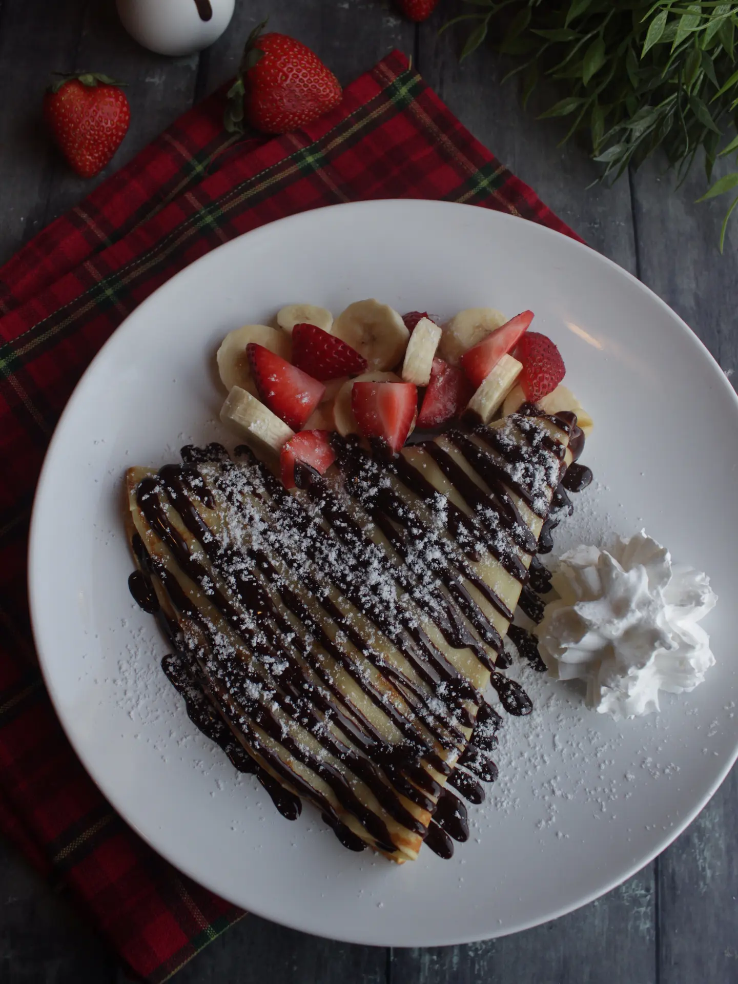 Strawberry and Banana Crepe