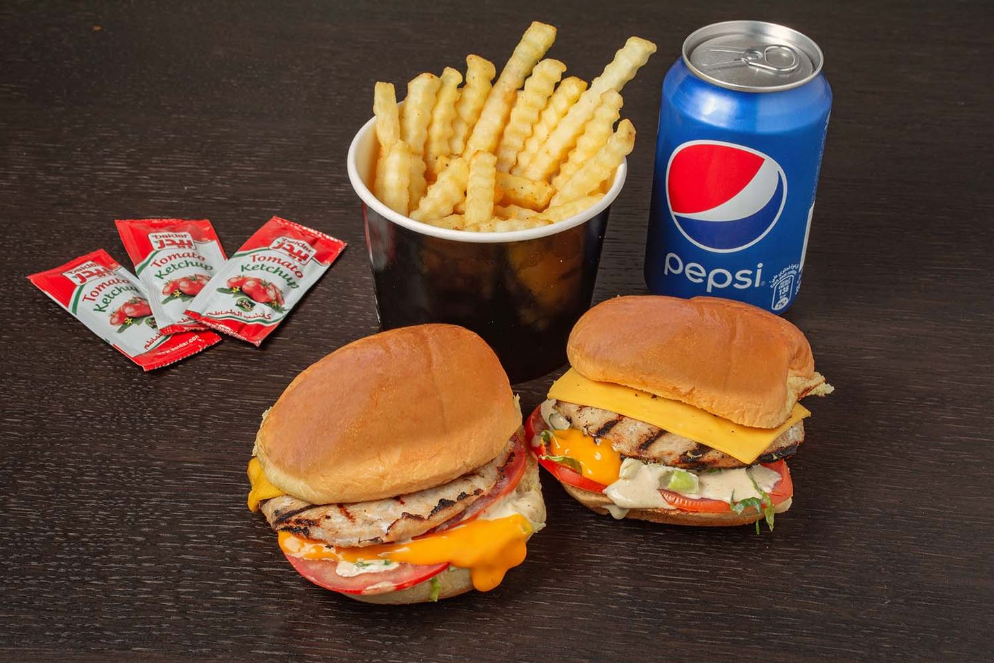 Large Chicken Burger Meal