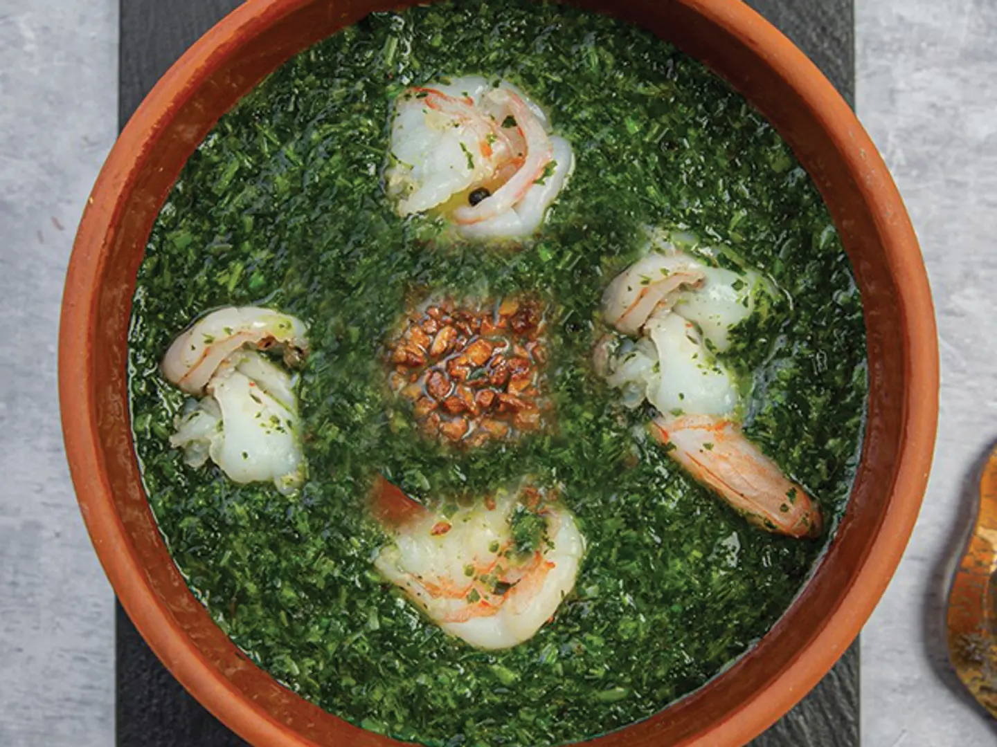Shrimp Mulukhiyah