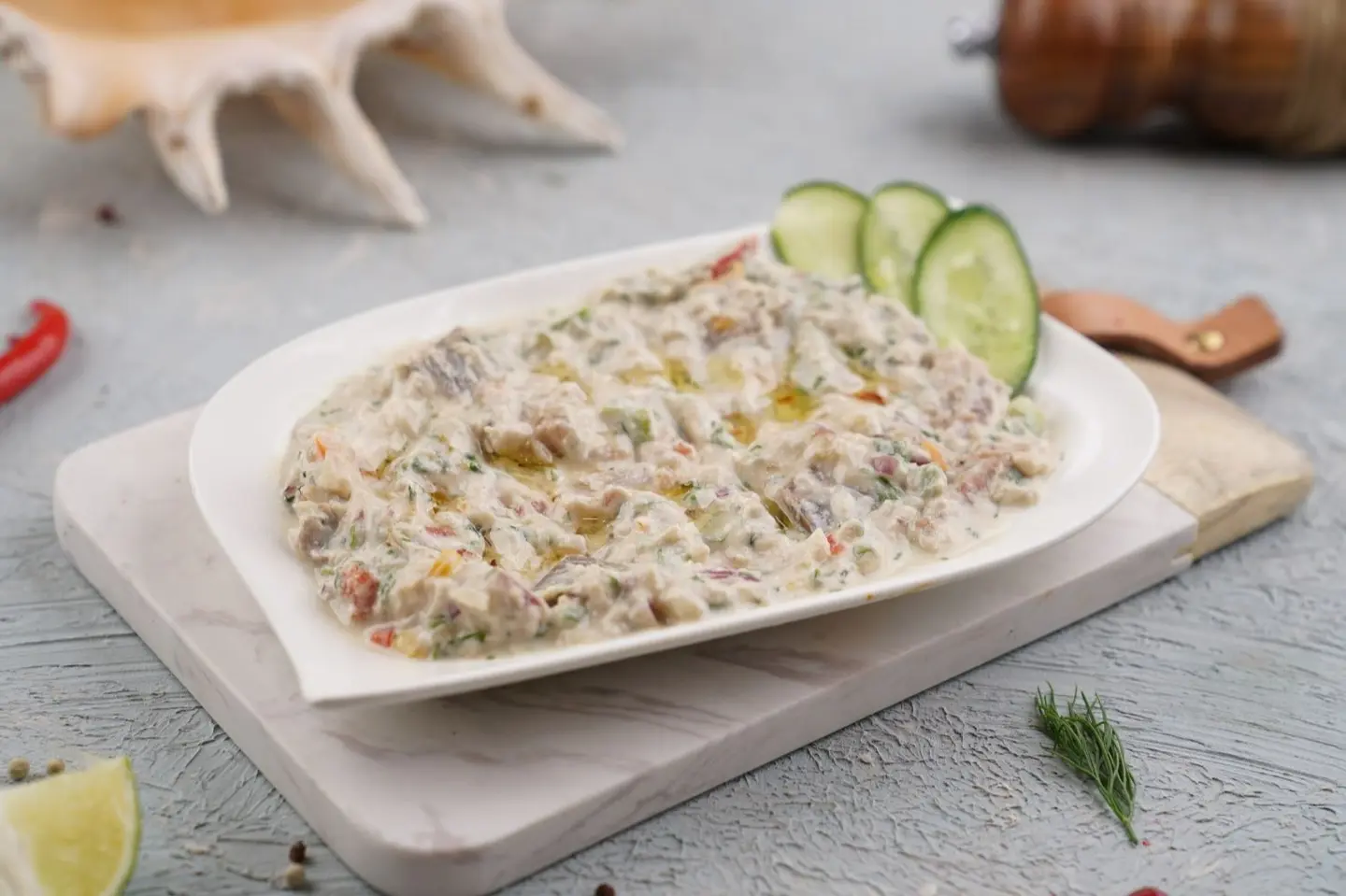 Herring With Tahinah