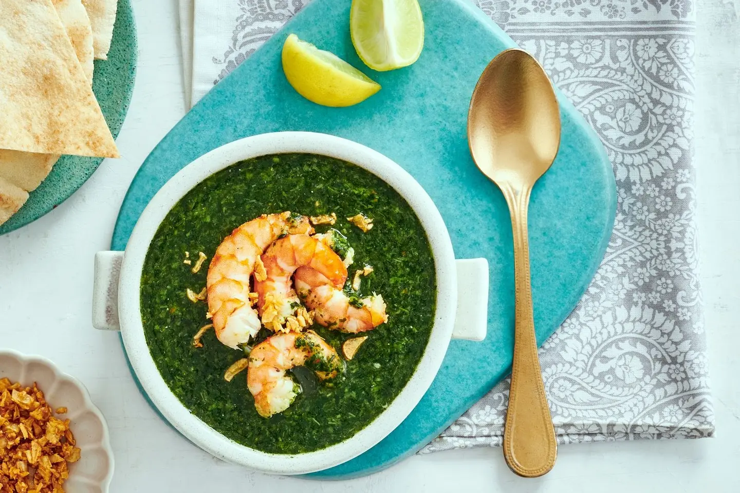 Mulukhiyah Tagine With Shrimp