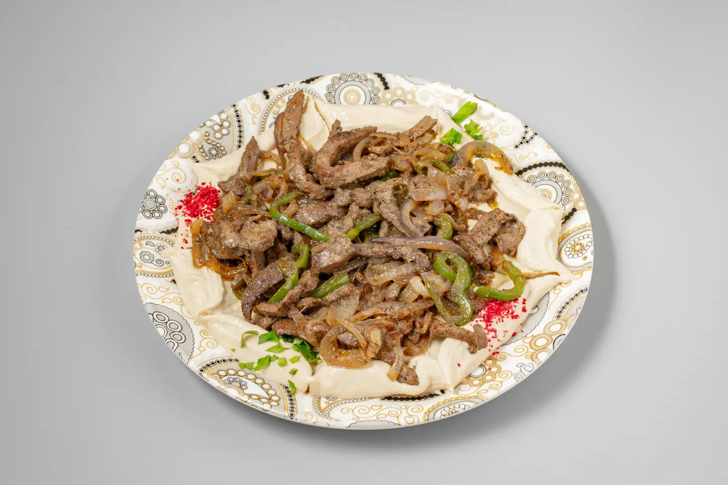 حمص بالكبدة