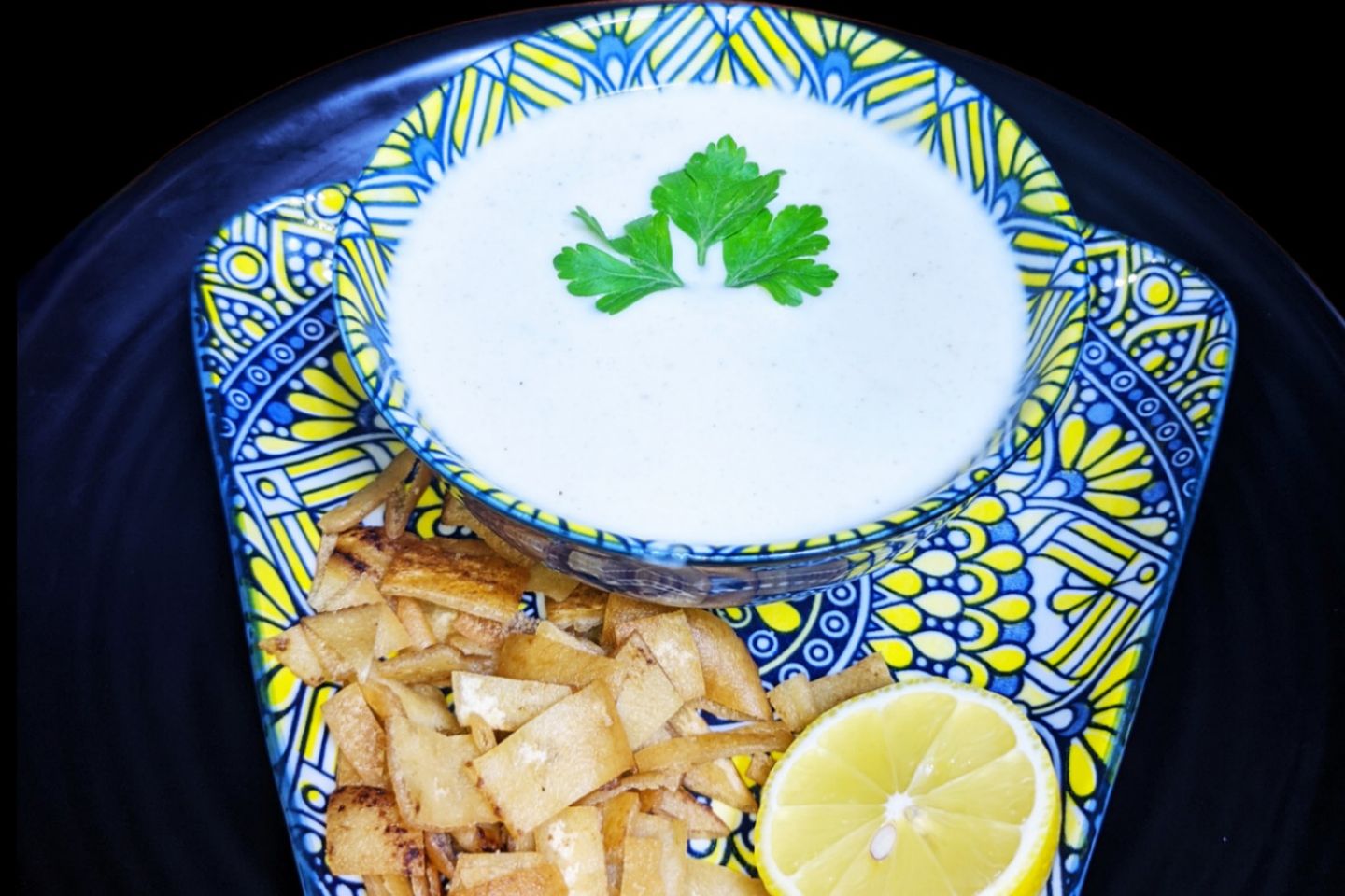 شوربة دجاج بالكريمة