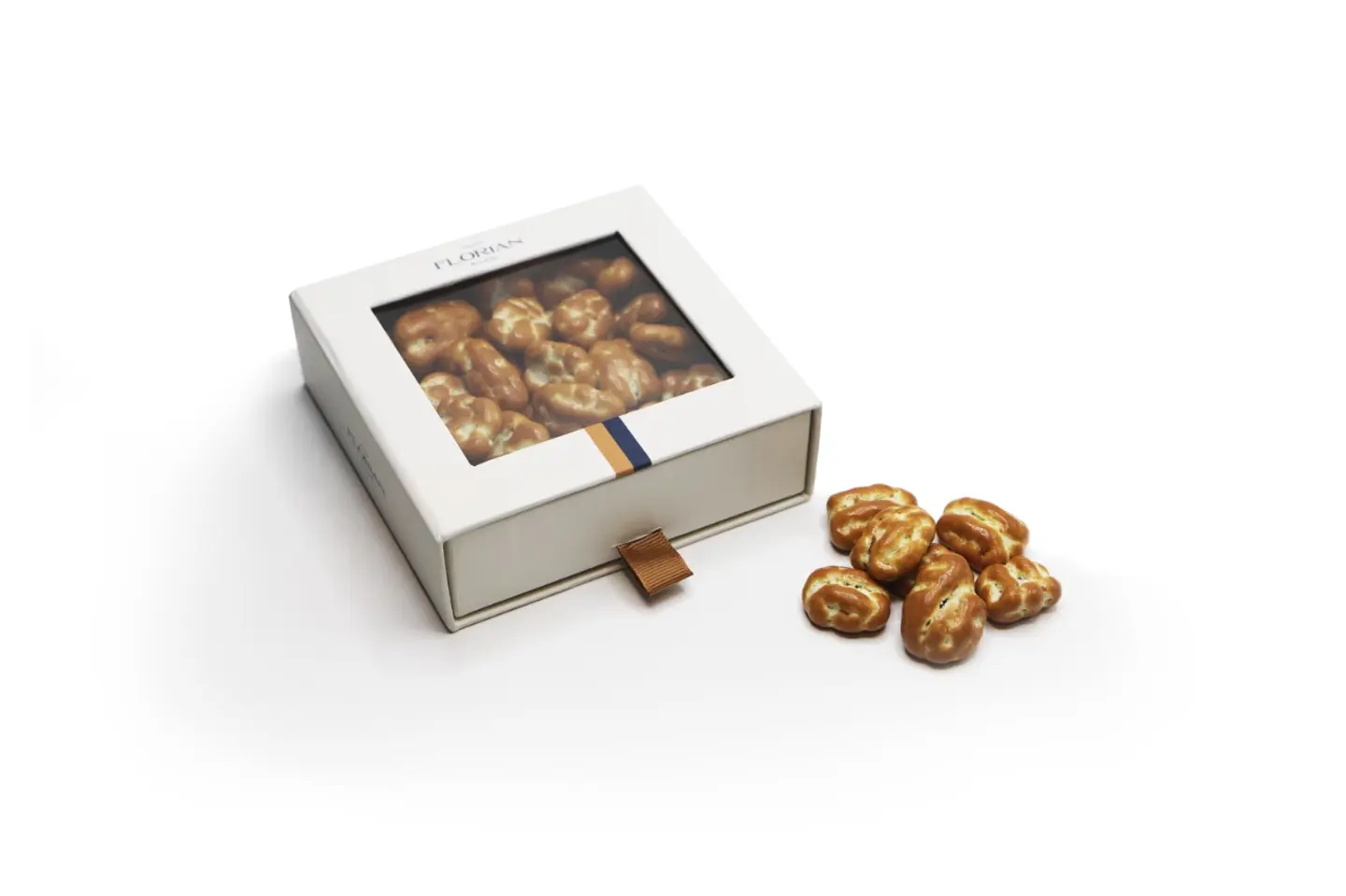 Pecan Coated With Caramel