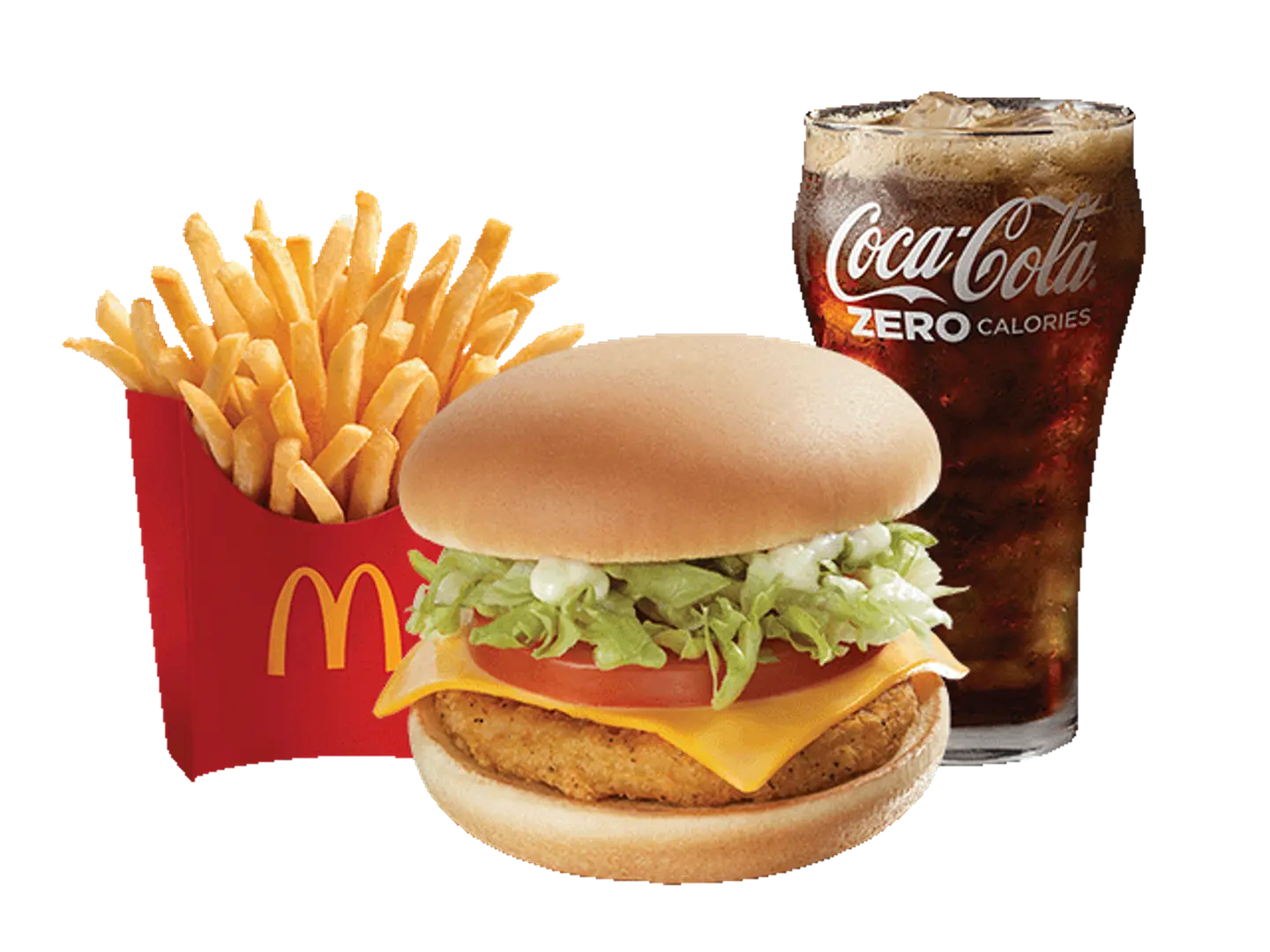 Large Chicken Burger Deluxe Meal