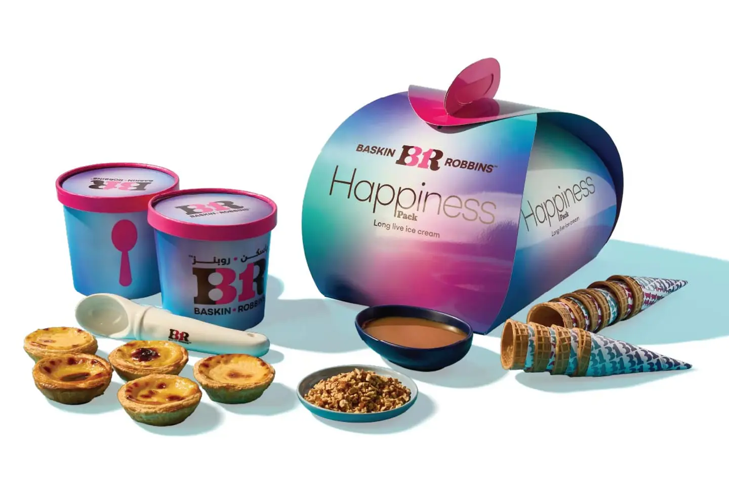 فطيرة الكاسترد باقة السعادة