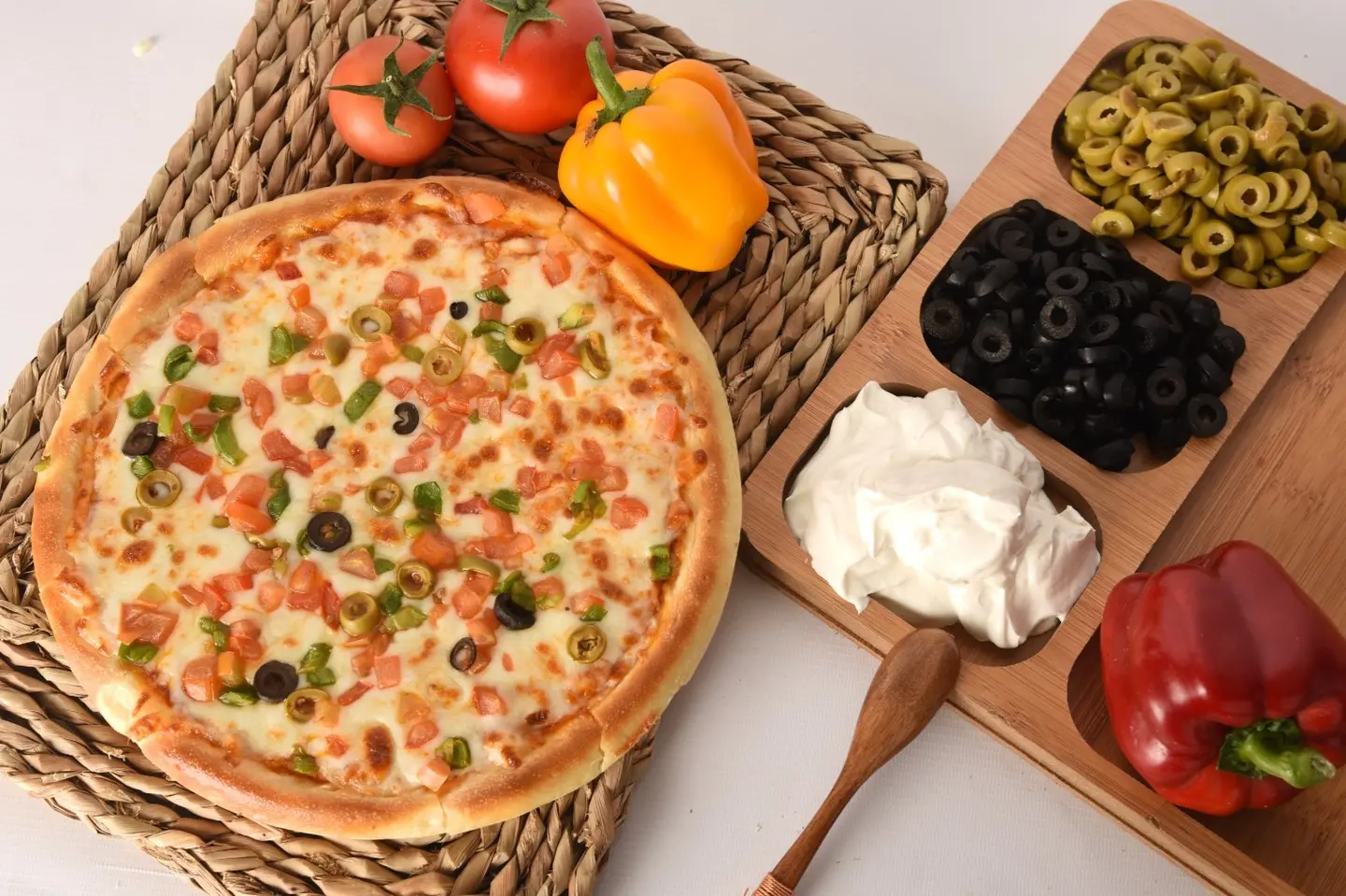 بيتزا خضار - صغير