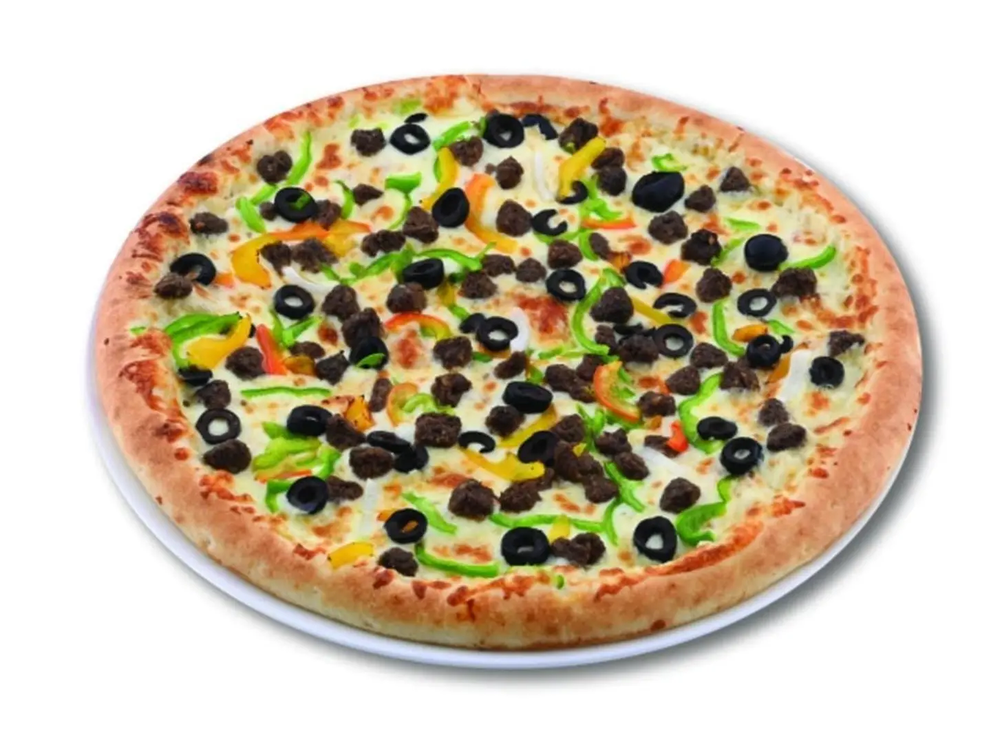 بيتزا خضار جبن سائل