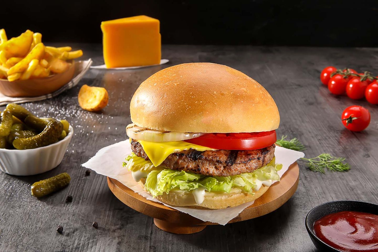 Jumbo Chicken Burger Meal