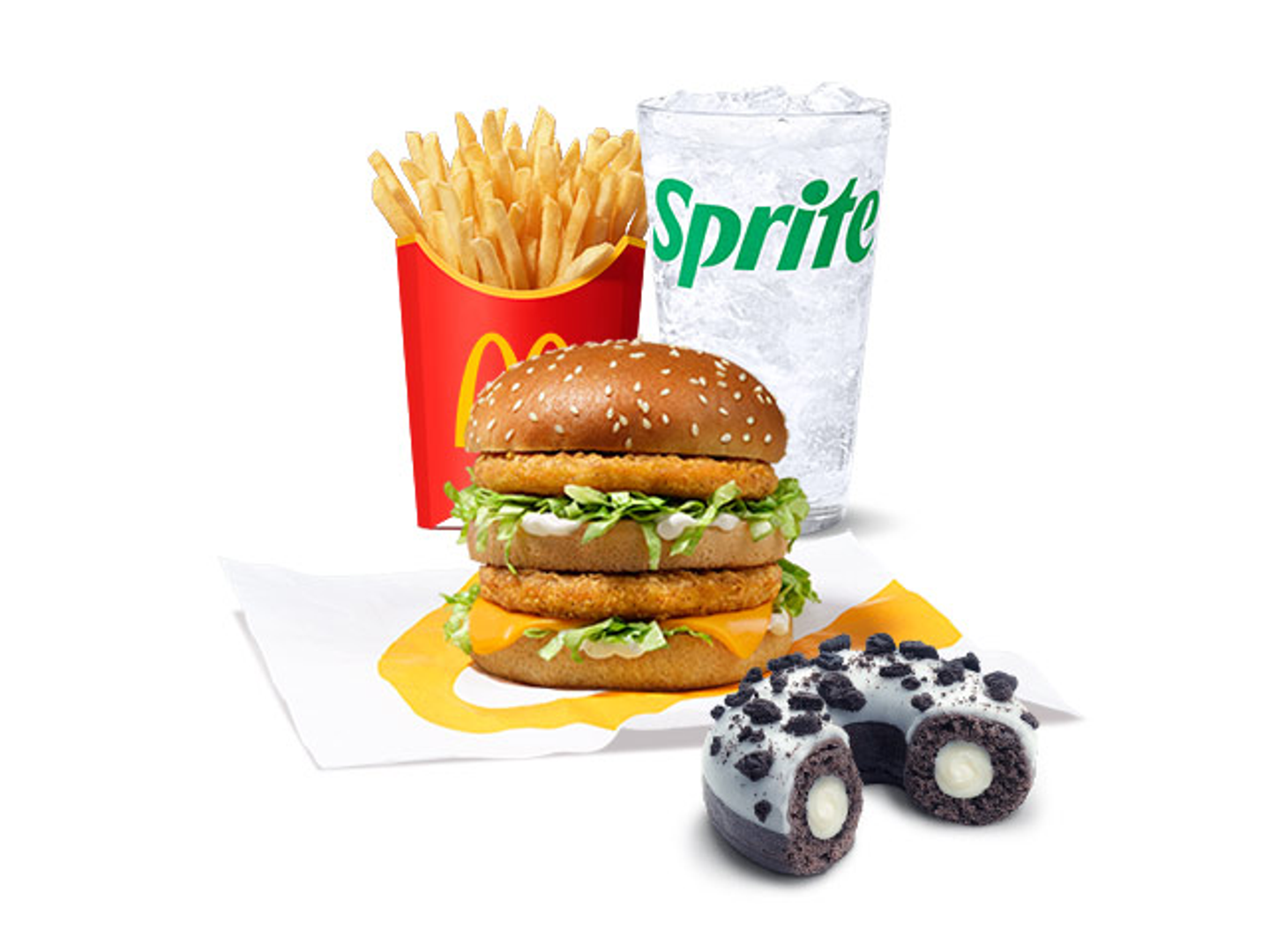 Big Mac Or Chicken Mac Medium Meal With Oreo Donut