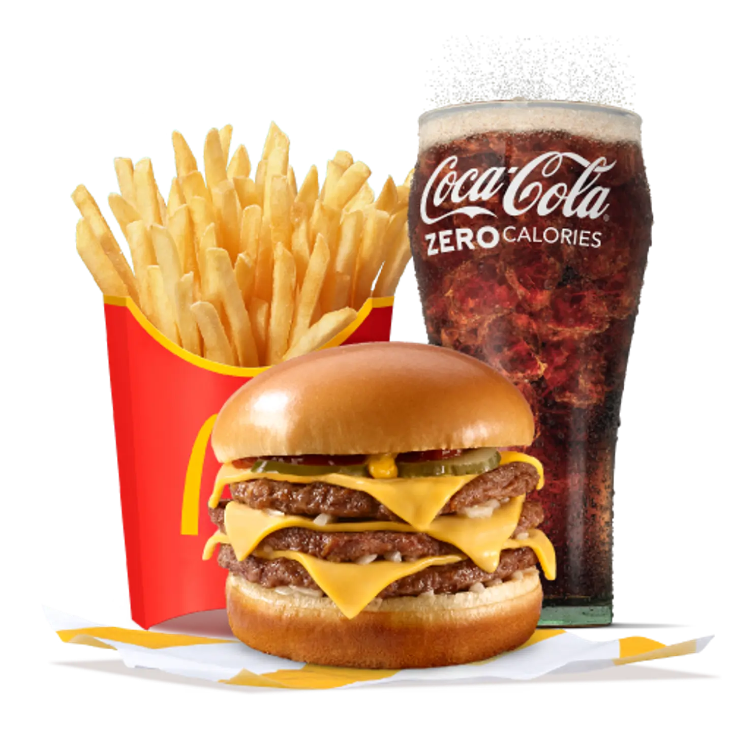 Triple Cheeseburger Meal