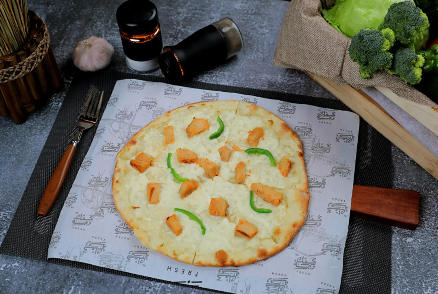 Chicken Cheese Mankousheh