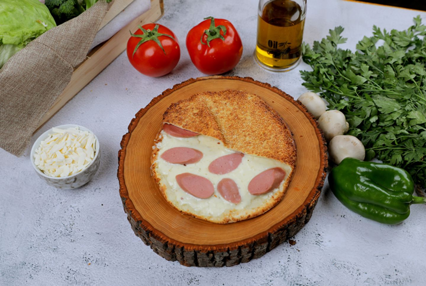 كعك جبنة وهوت دوغ