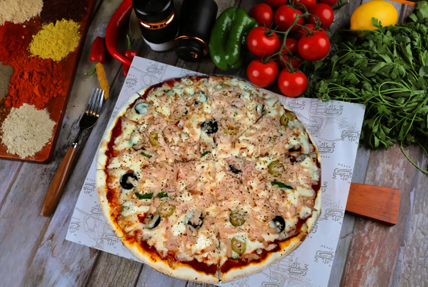 Turkish Turkey Pizza