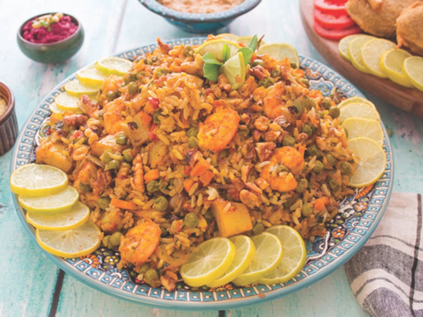 برياني كنعد مع الربيان
