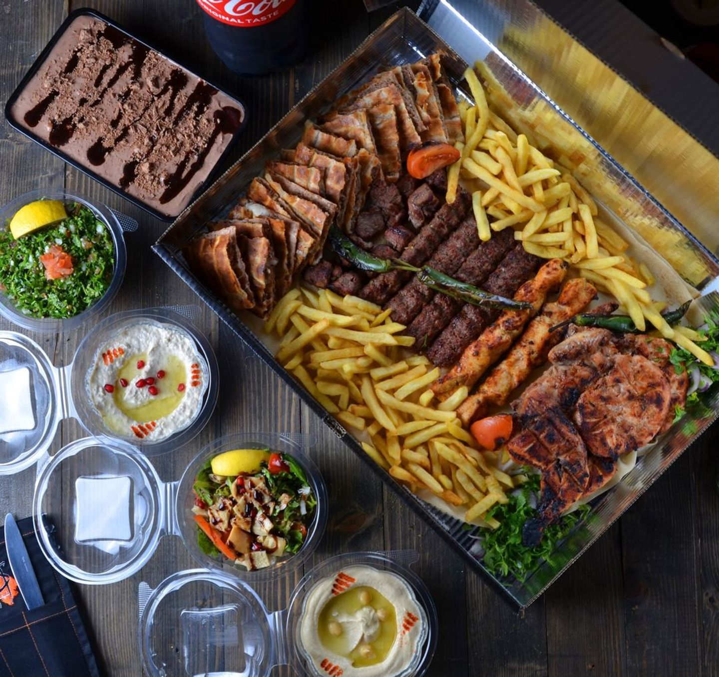 Kebab And Chicken Awsal Dish
