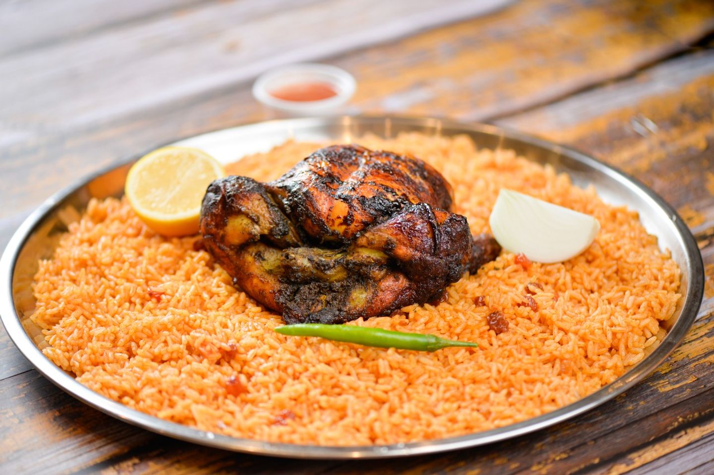 حبة دجاج شواية رز بخاري