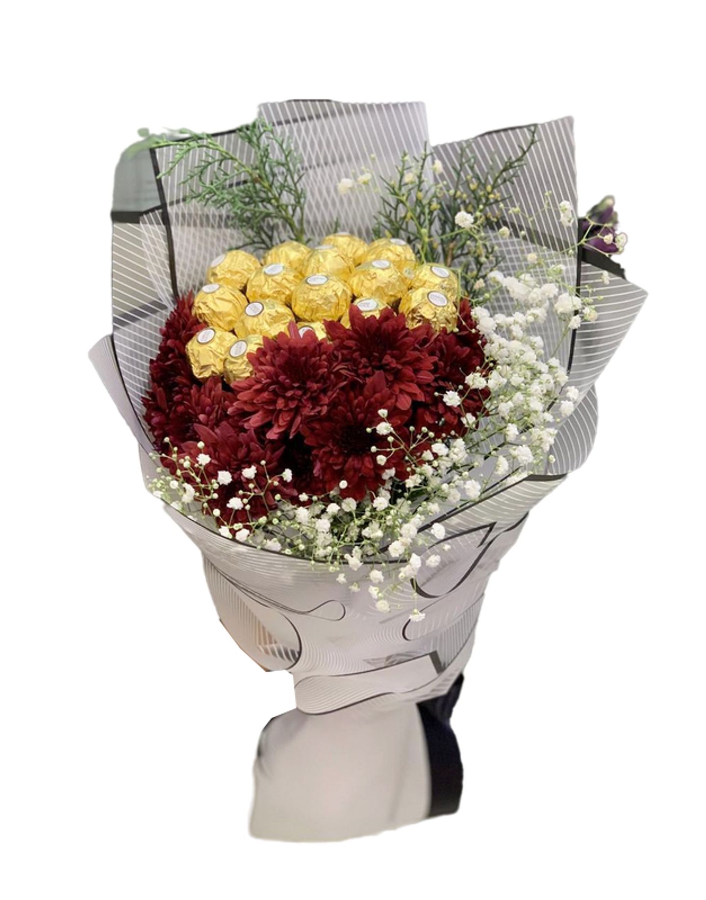 Flower Arrangement 3 With Ferrero Rocher