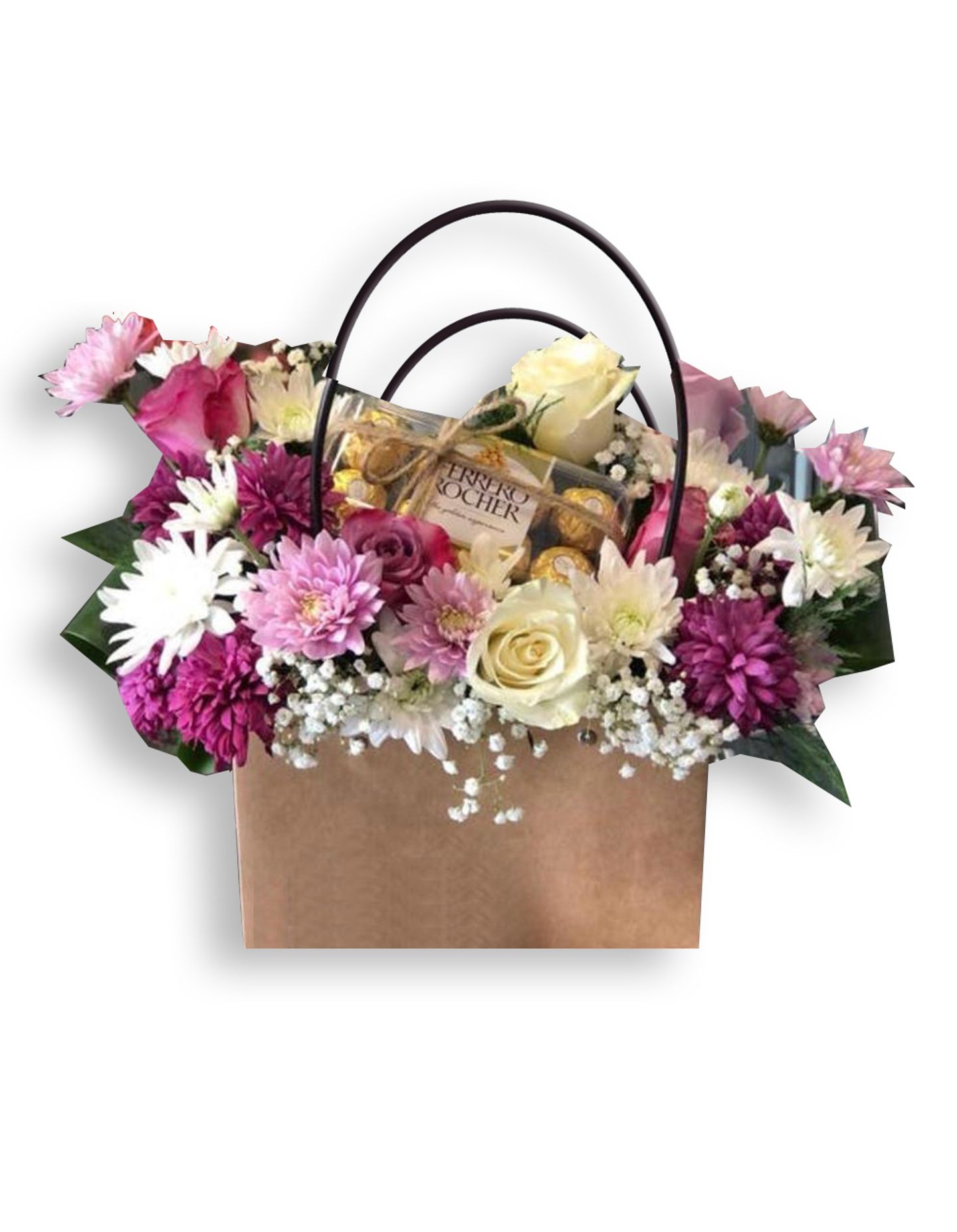 Flower Arrangement 2 With Ferrero Rocher